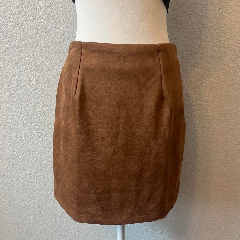 Oi Skirt Women's Small Brown Mini